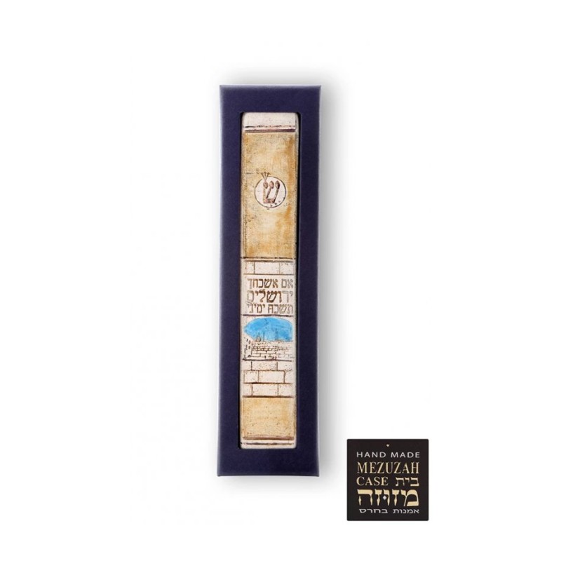 Art in Clay Handmade Ceramic Mezuzah Case We... | Modern Mezuzah Cases