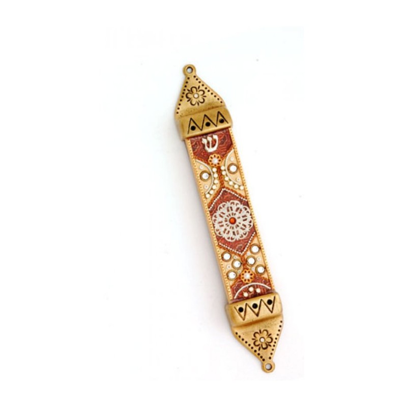 Autumn Colors Mezuzah Case by Ester Shahaf | Mezuzah by Esther Shahaf
