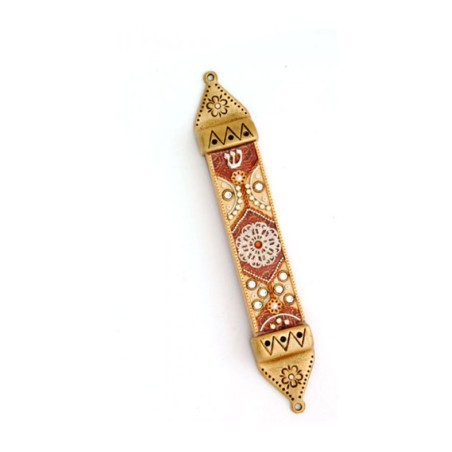 Autumn Colors Mezuzah Case by Ester Shahaf | Mezuzah by Esther Shahaf
