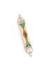 Teal White Pewter Mezuzah by Ester Shahaf | Mezuzah by Esther Shahaf