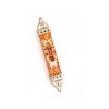Pewter Mezuzah Case in Shades of Orange ... | Mezuzah by Esther Shahaf