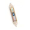 Pewter Mezuzah Case in Blue Purple and O... | Mezuzah by Esther Shahaf