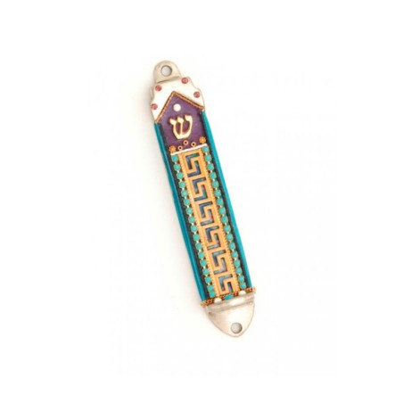 Geometric Mezuzah Case by Ester Shahaf | Mezuzah by Esther Shahaf