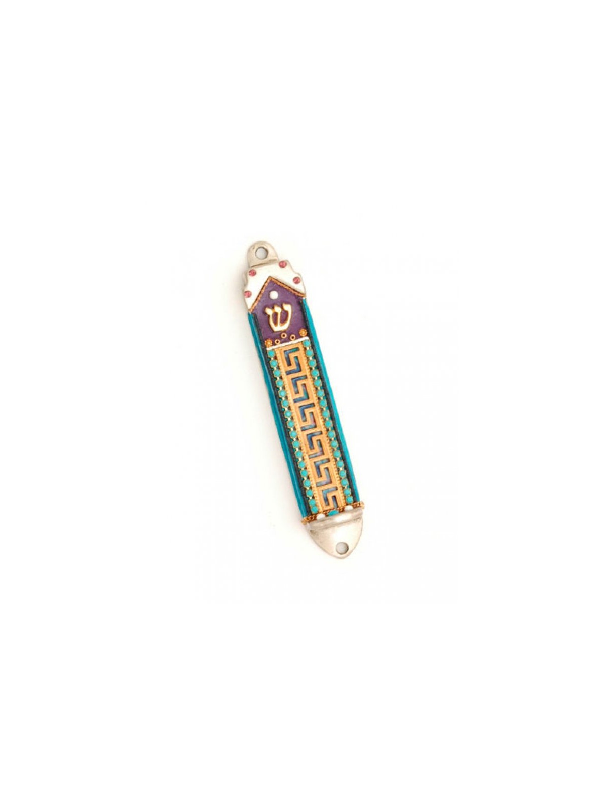 Geometric Mezuzah Case by Ester Shahaf | Mezuzah by Esther Shahaf