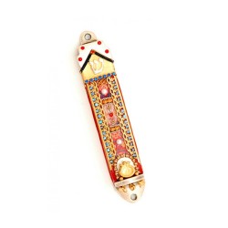 Marrakesh Pomegranate Mezuzah Case by Es... | Mezuzah by Esther Shahaf