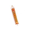 Fiery Shin Pewter Mezuzah by Ester Shahaf | Mezuzah by Esther Shahaf