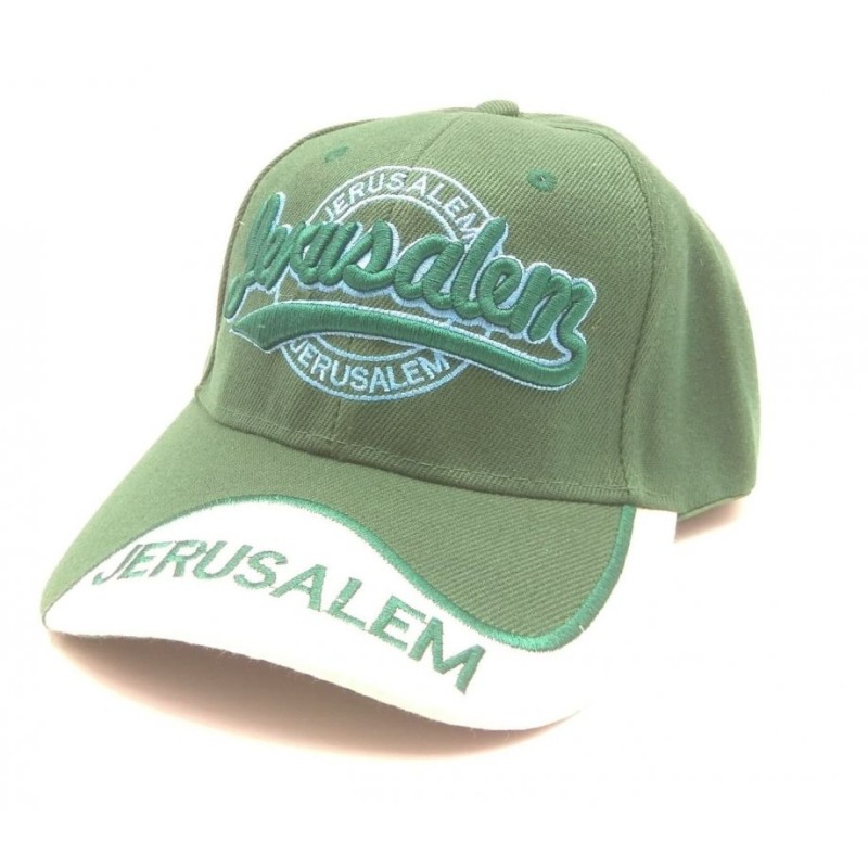 Baseball Cap with Embroidered Jerusalem Design Choic... | Israeli Caps