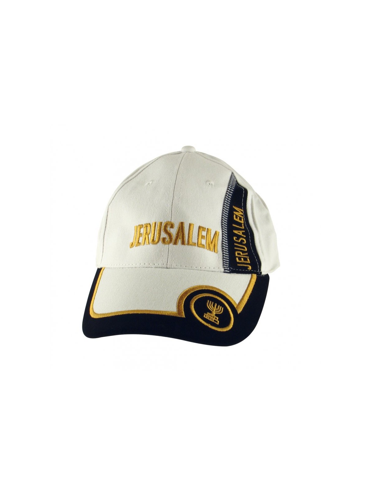 Jerusalem Cap with Menorah Design | Israeli Caps