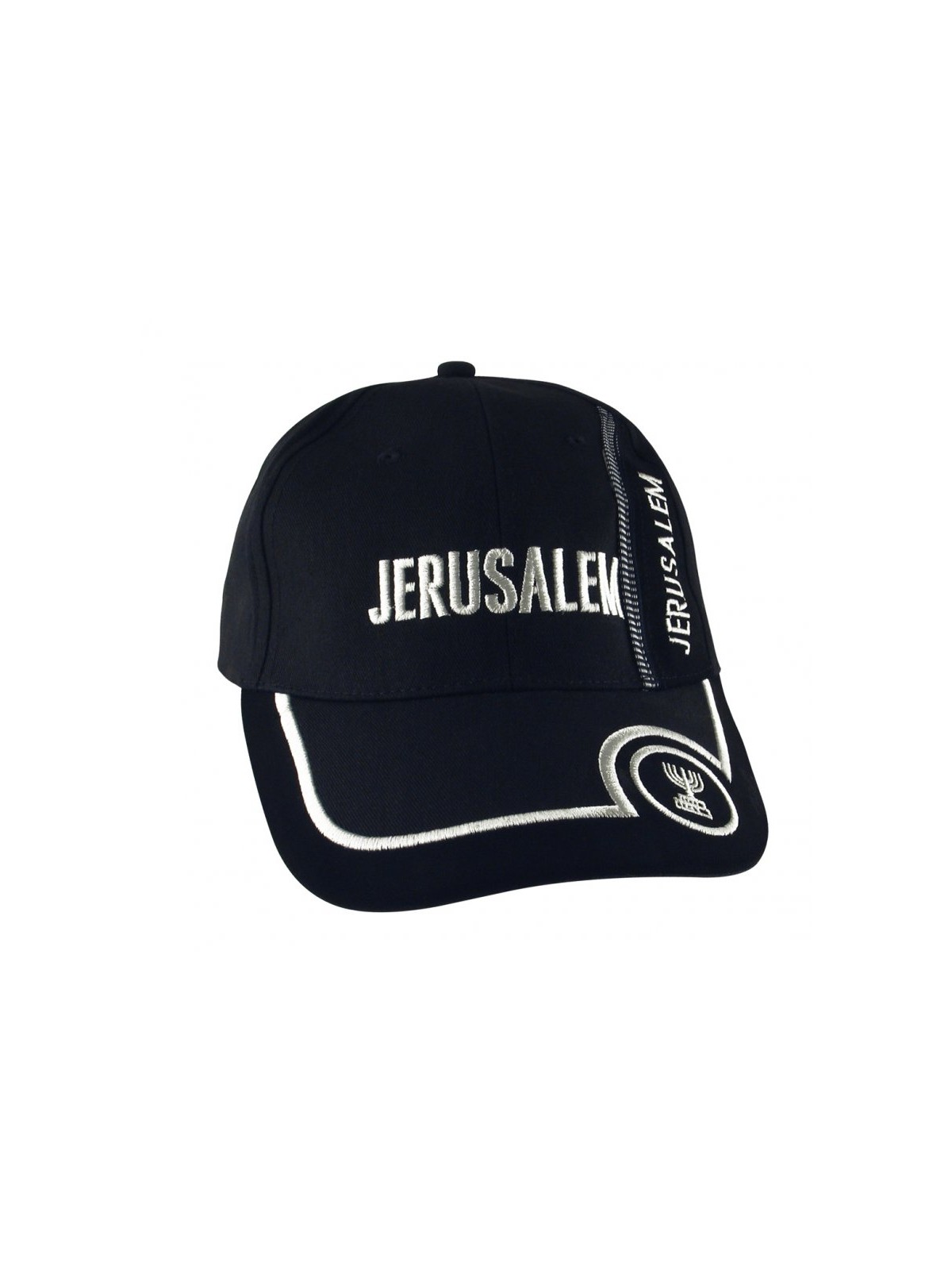 Jerusalem Cap with Menorah Design | Israeli Caps