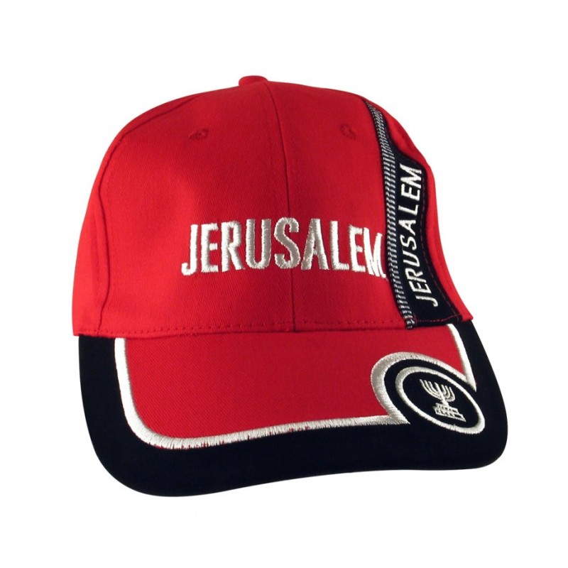 Jerusalem Cap with Menorah Design | Israeli Caps