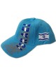 Casquette de baseball en coton turquoise brodée Israël et... | Casquettes israéliennes