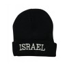 Black Knit Acrylic Cap ISRAEL on the brow | Israeli Caps