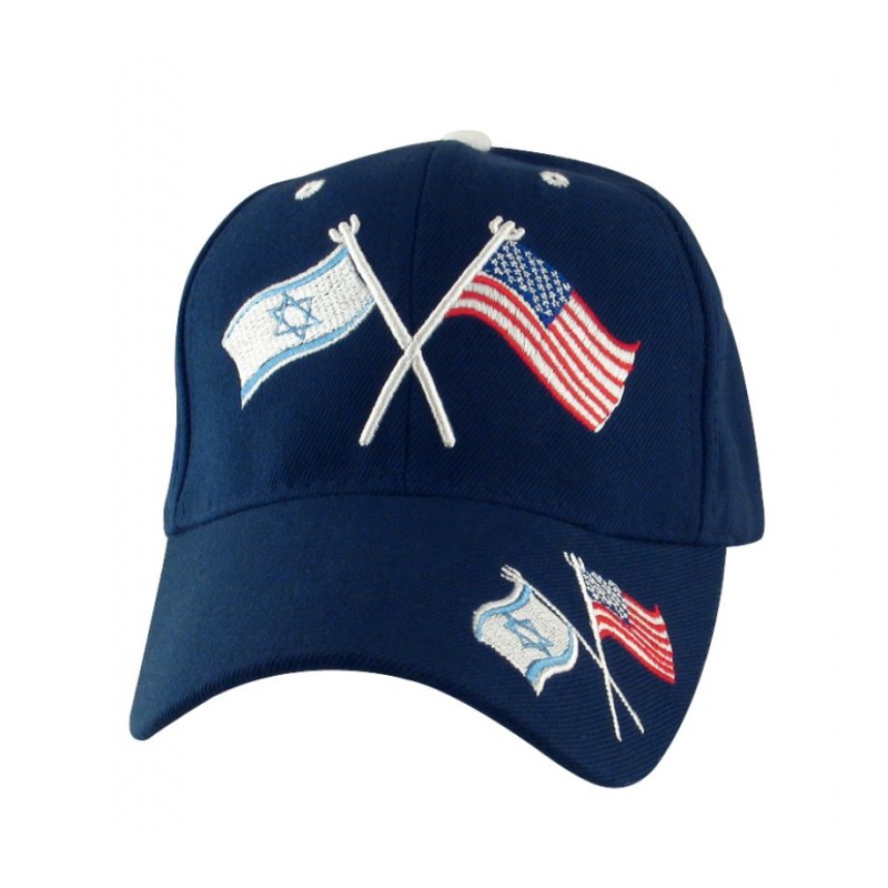 Israel US Flag Navy Cap | Israeli Caps