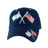 Israel US Flag Navy Cap | Israeli Caps