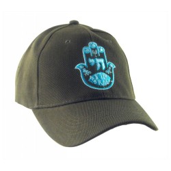 Khaki Hamsa Chai Cap | Israeli Caps