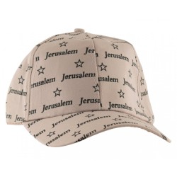 Baseball Cap with Jerusalem and Stars of David Desig... | Israeli Caps
