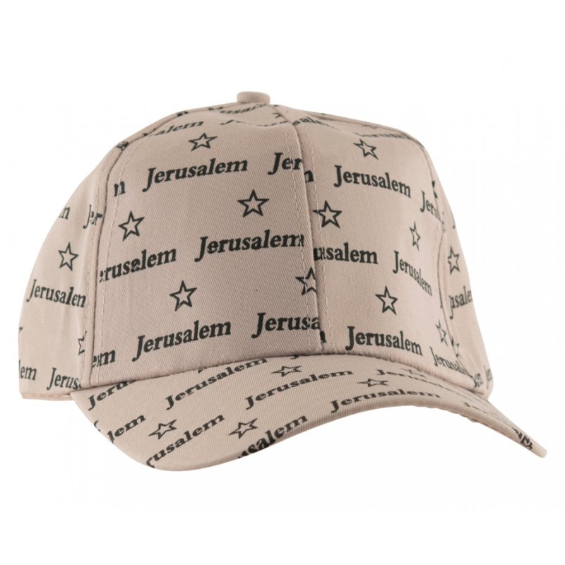 Baseball Cap with Jerusalem and Stars of David Desig... | Israeli Caps