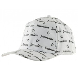 Baseball Cap with Jerusalem and Stars of David desig... | Israeli Caps