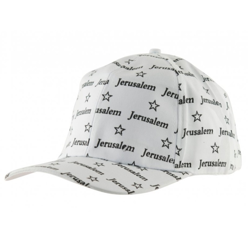 Baseball Cap with Jerusalem and Stars of David desig... | Israeli Caps