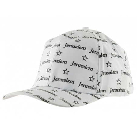 Baseball Cap with Jerusalem and Stars of David desig... | Israeli Caps