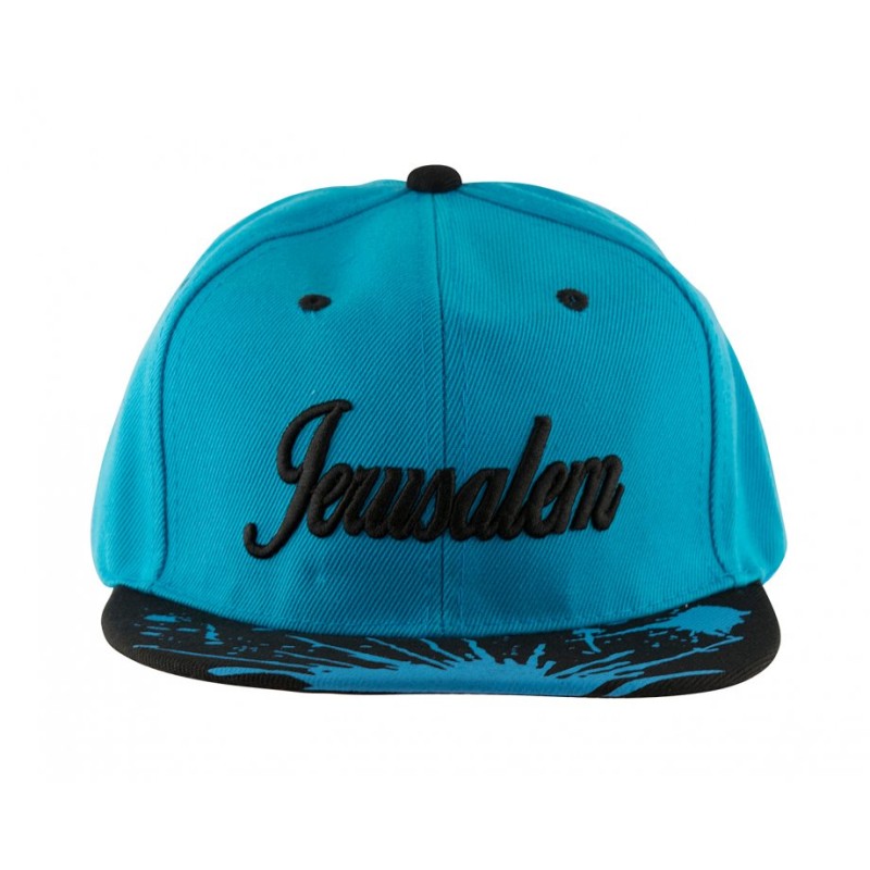 Baseball Cap with Jerusalem and Paint Splatter Desig... | Israeli Caps