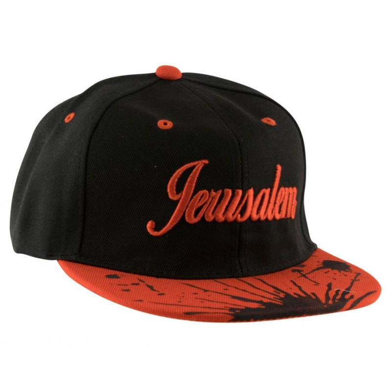 Baseball Cap with Jerusalem and Paint Splatter Desig... | Israeli Caps