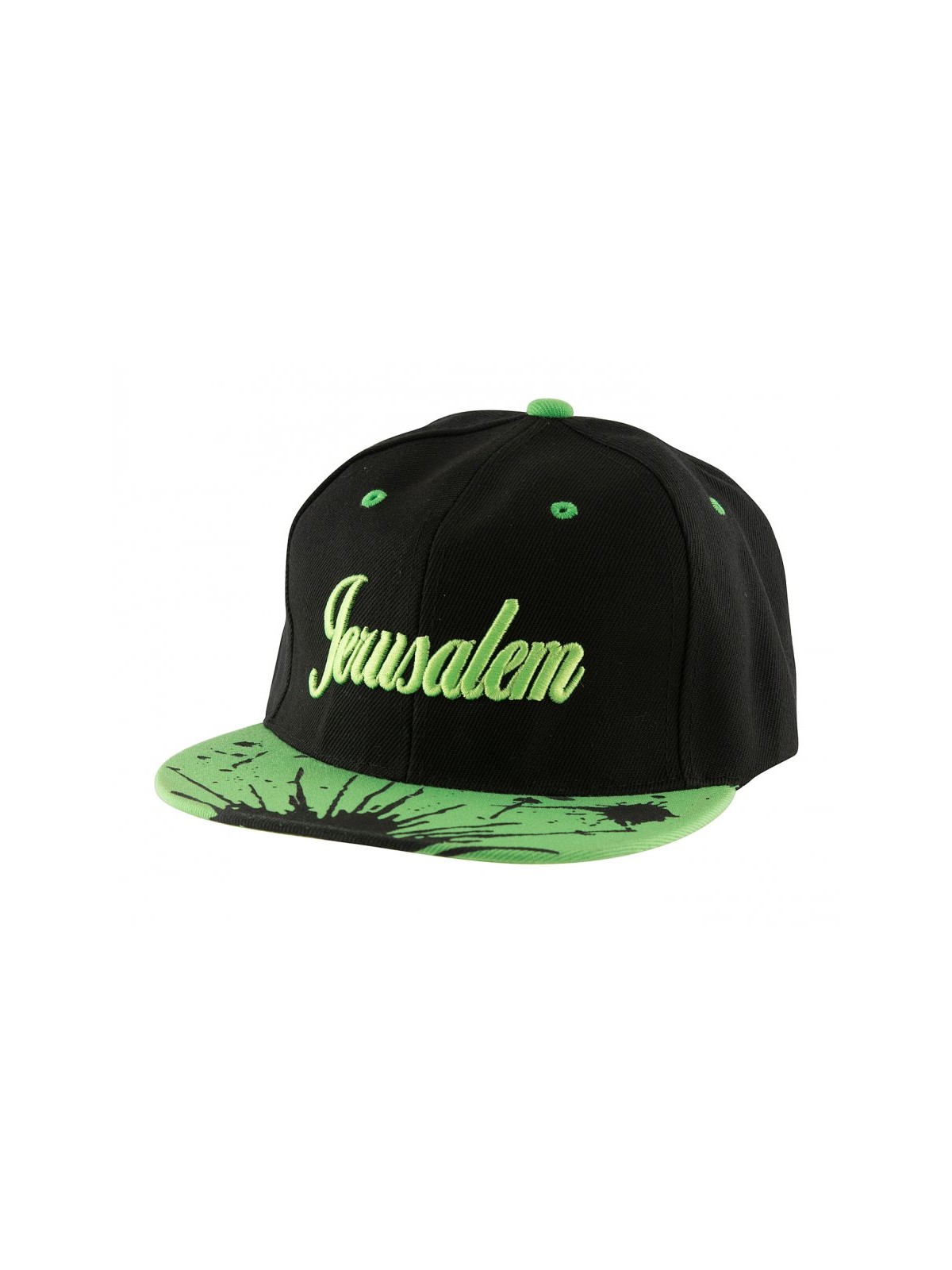 Baseball Cap with Jerusalem and Paint Splatter Desig... | Israeli Caps