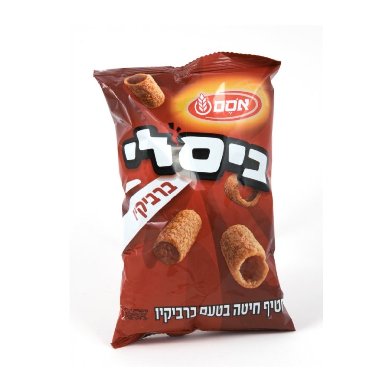 Bissli Snack with Barbecue Flavor by Ossem Large Size | Israeli Snacks