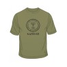 Mossad and Menorah Emblem Short Sleeve T Shirt | Police & Mossad