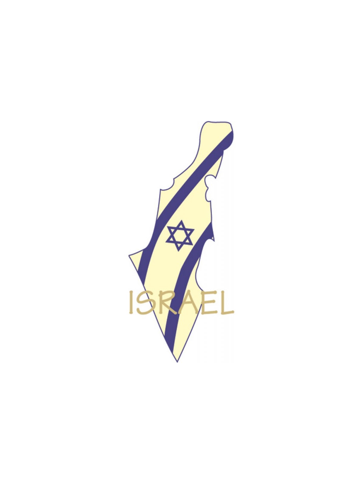 Map of Israel T Shirt | Israel T-Shirts
