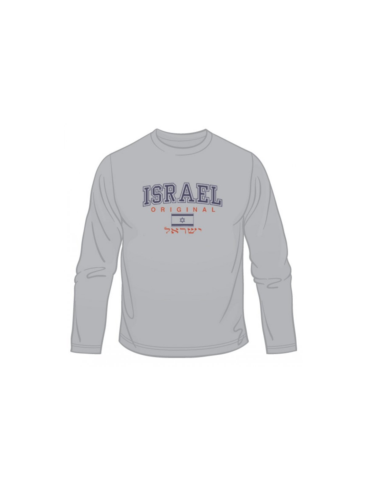 Israel Original Long Sleeved T Shirt | Israel T-Shirts