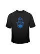Blue Hamsa Chai Good Luck T Shirt | Jewish T-Shirts
