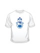 Blue Hamsa Chai Good Luck T Shirt | Jewish T-Shirts