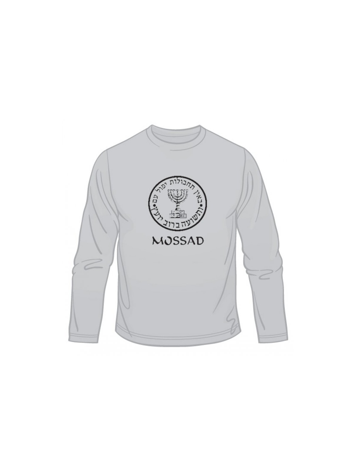 Mossad Emblem Long Sleeved T Shirt | Police & Mossad