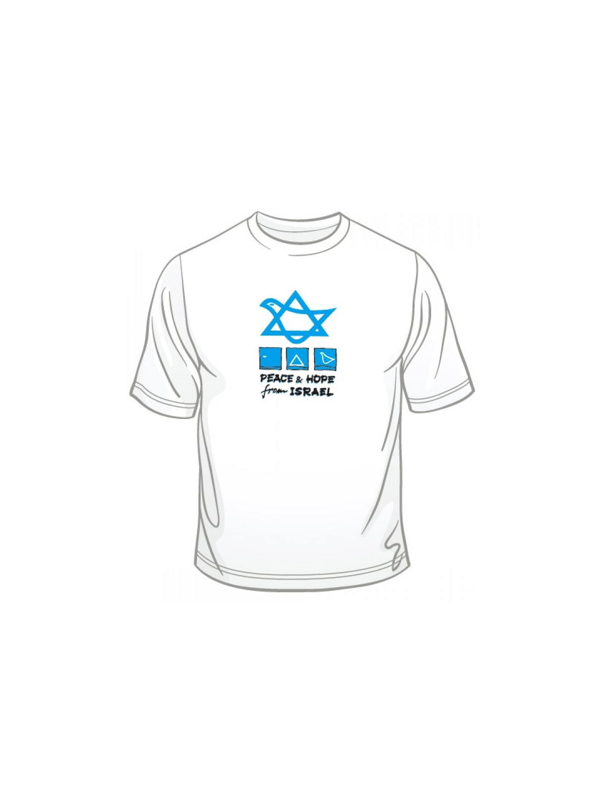 Peace and Hope from Israel T Shirt | Israel T-Shirts