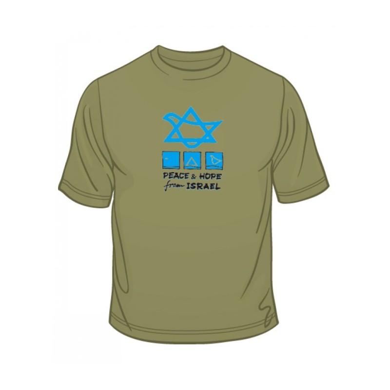 Peace and Hope from Israel T Shirt | Israel T-Shirts