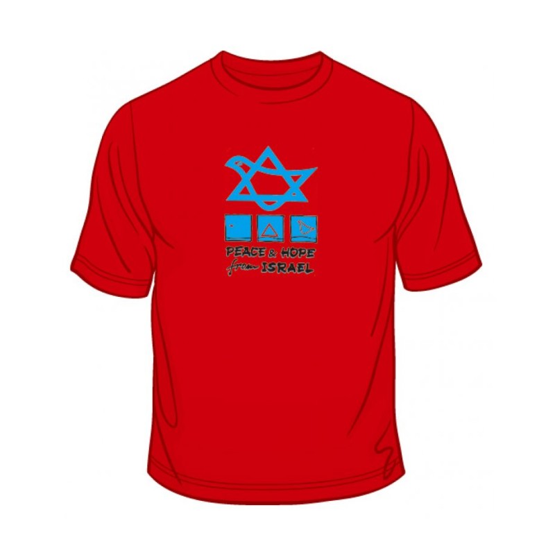 Peace and Hope from Israel T Shirt | Israel T-Shirts