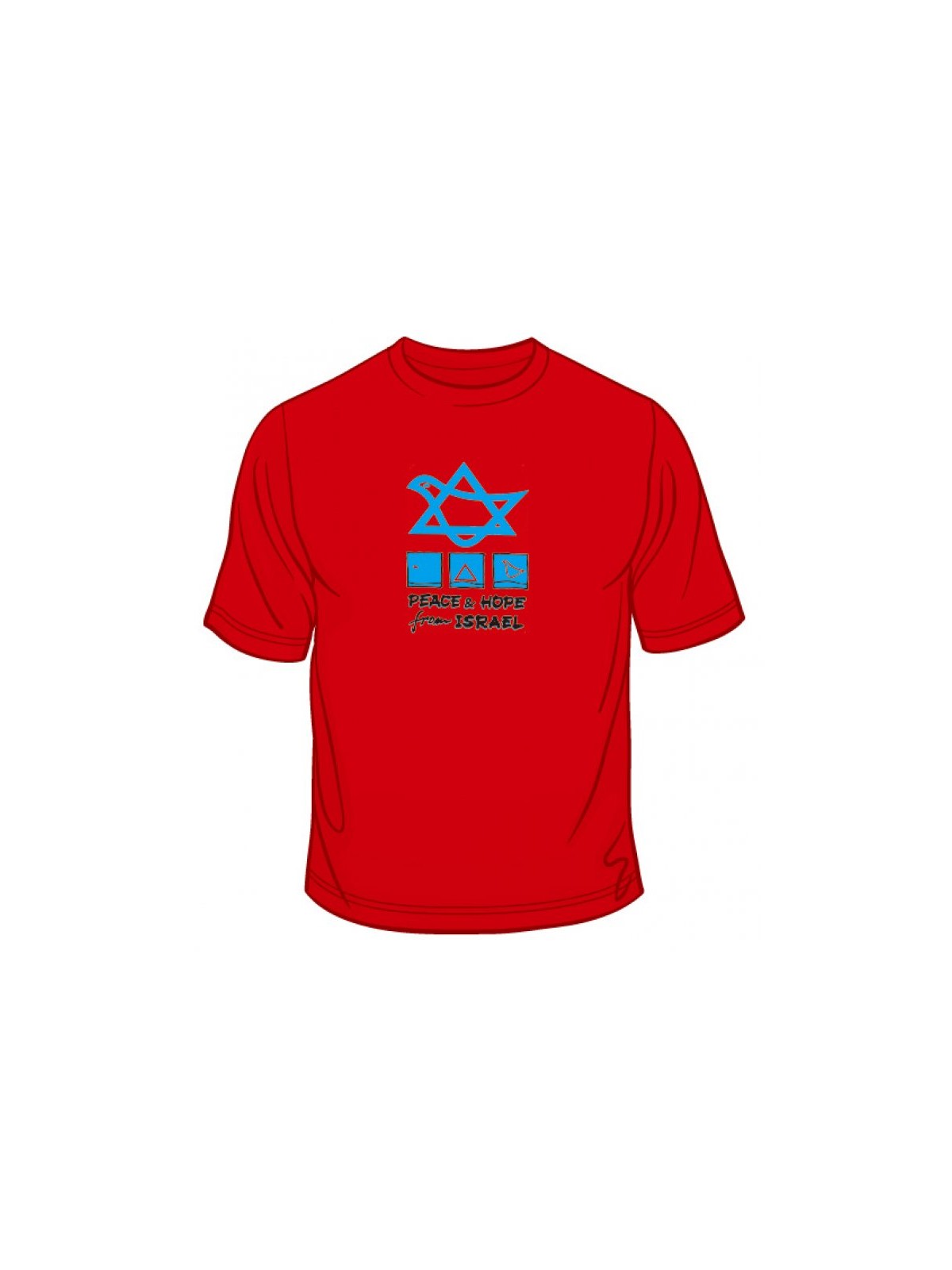 Peace and Hope from Israel T Shirt | Israel T-Shirts