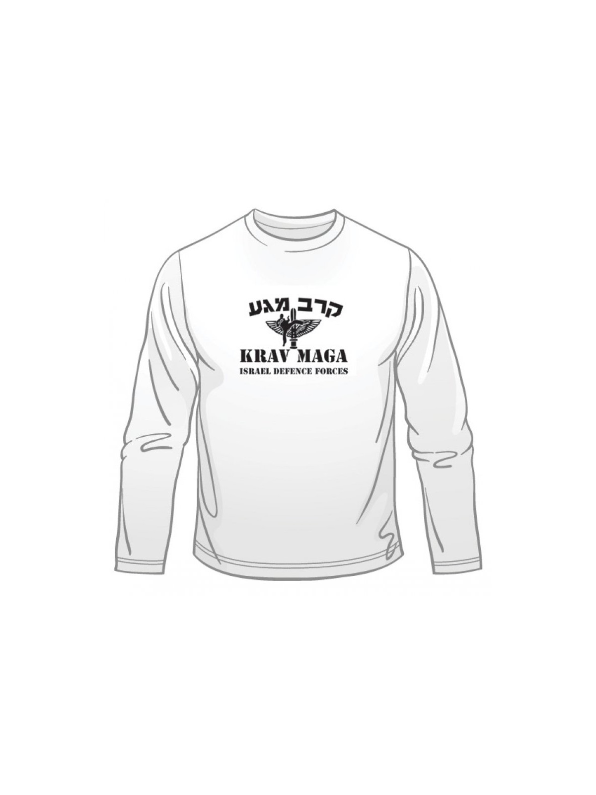 IDF Krav Maga Long Sleeved T Shirt | Israeli Army T-Shirts