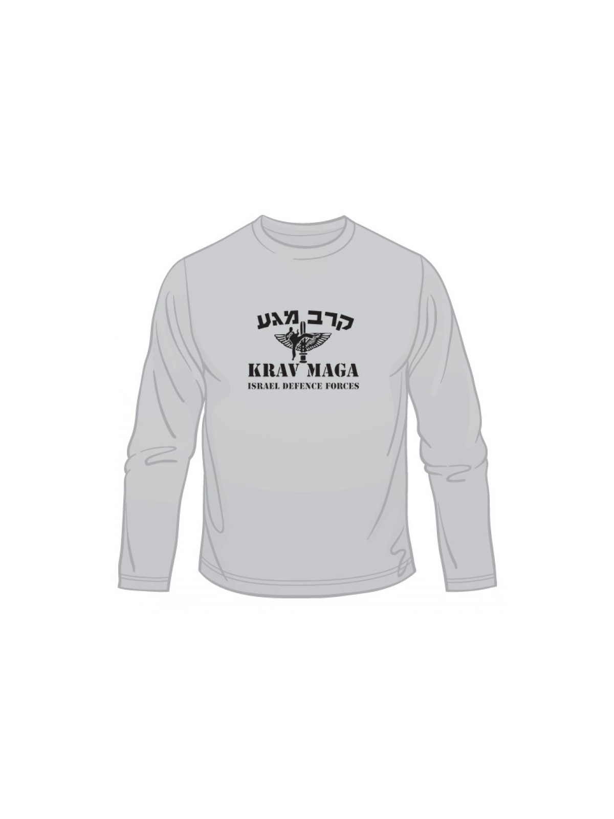 IDF Krav Maga Long Sleeved T Shirt | Israeli Army T-Shirts