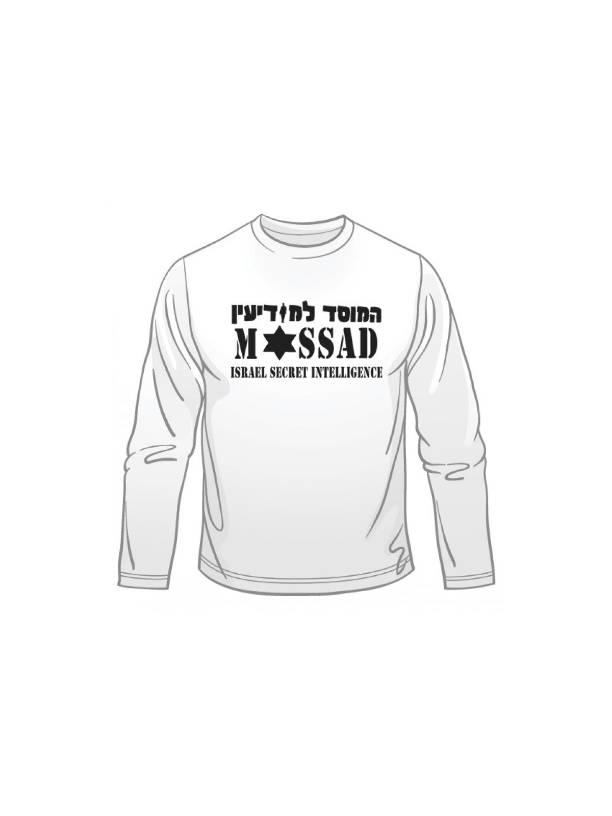 Mossad Long Sleeved T Shirt | Police & Mossad