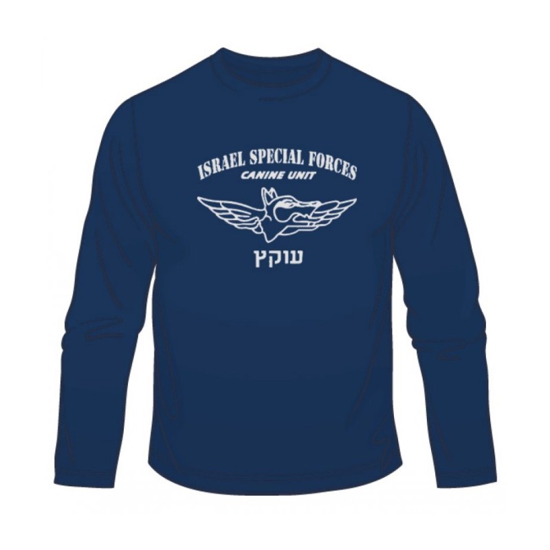 IDF Oketz Special Forces Canine Unit Long S... | Israeli Army T-Shirts