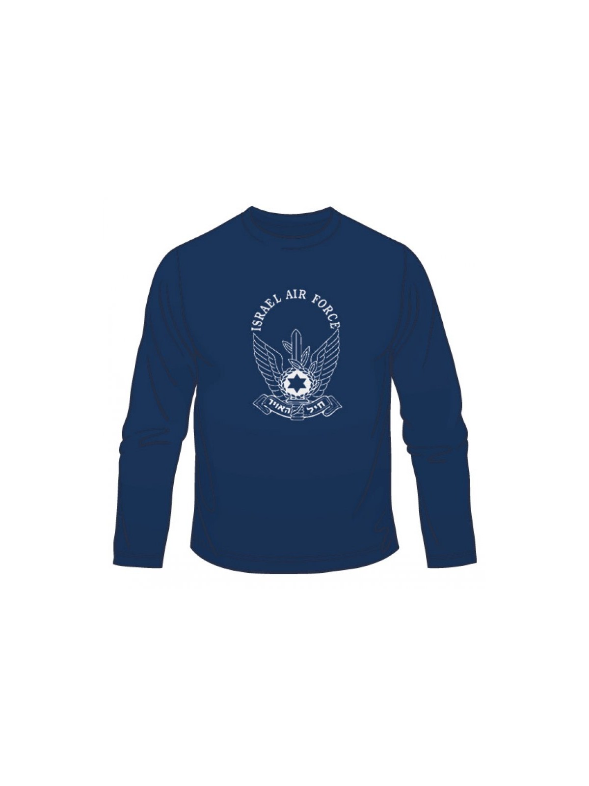 T-shirt à manches longues de l’armée de l’air israélienne | T-shirts armée israélienne