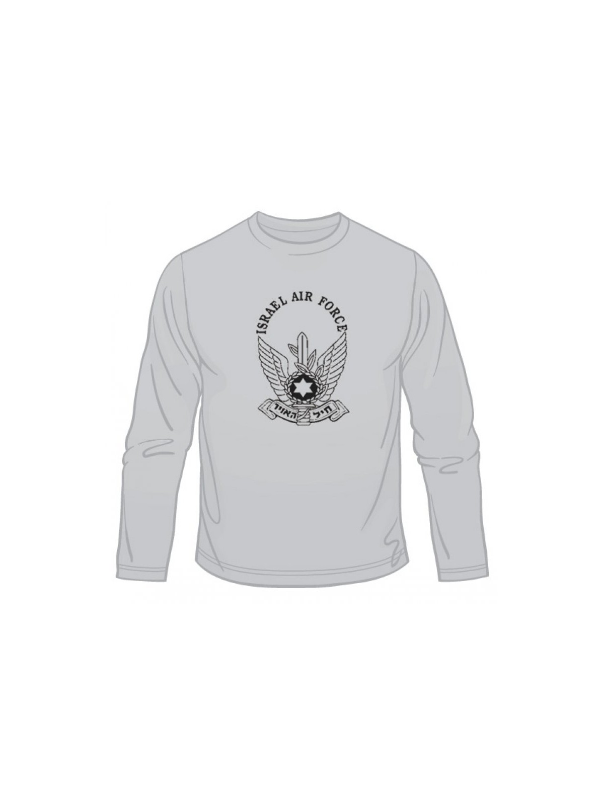Israel Air Force Long Sleeved T Shirt | Israeli Army T-Shirts