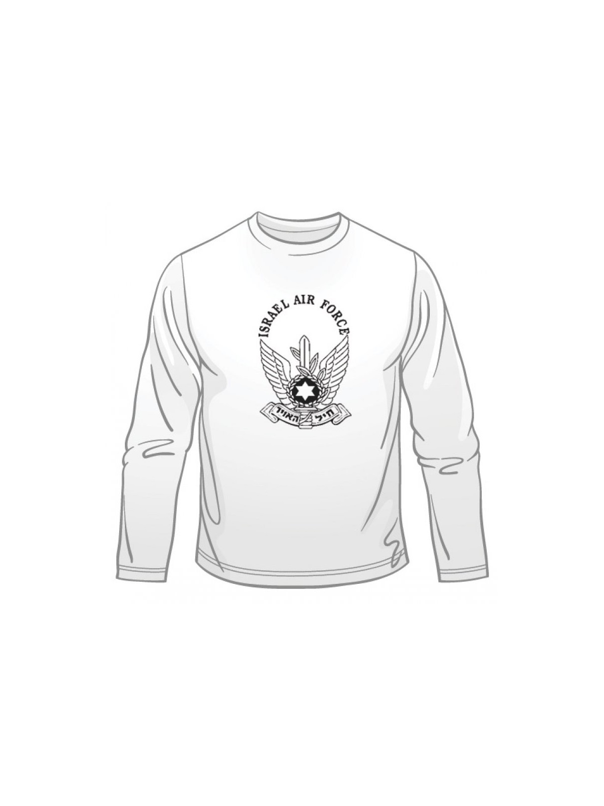Israel Air Force Long Sleeved T Shirt | Israeli Army T-Shirts