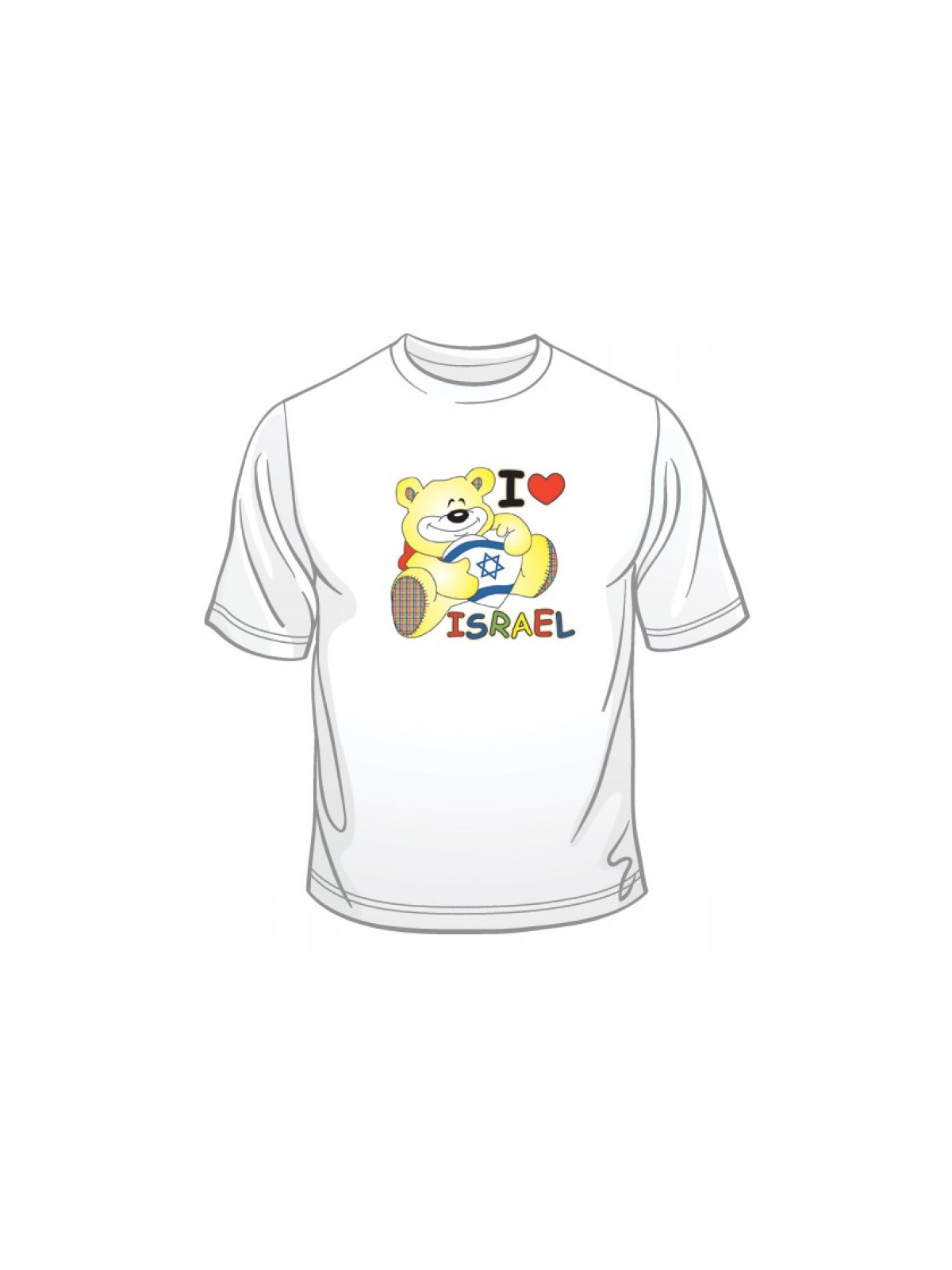 I Love Israel Teddy T Shirt | Israel T-Shirts