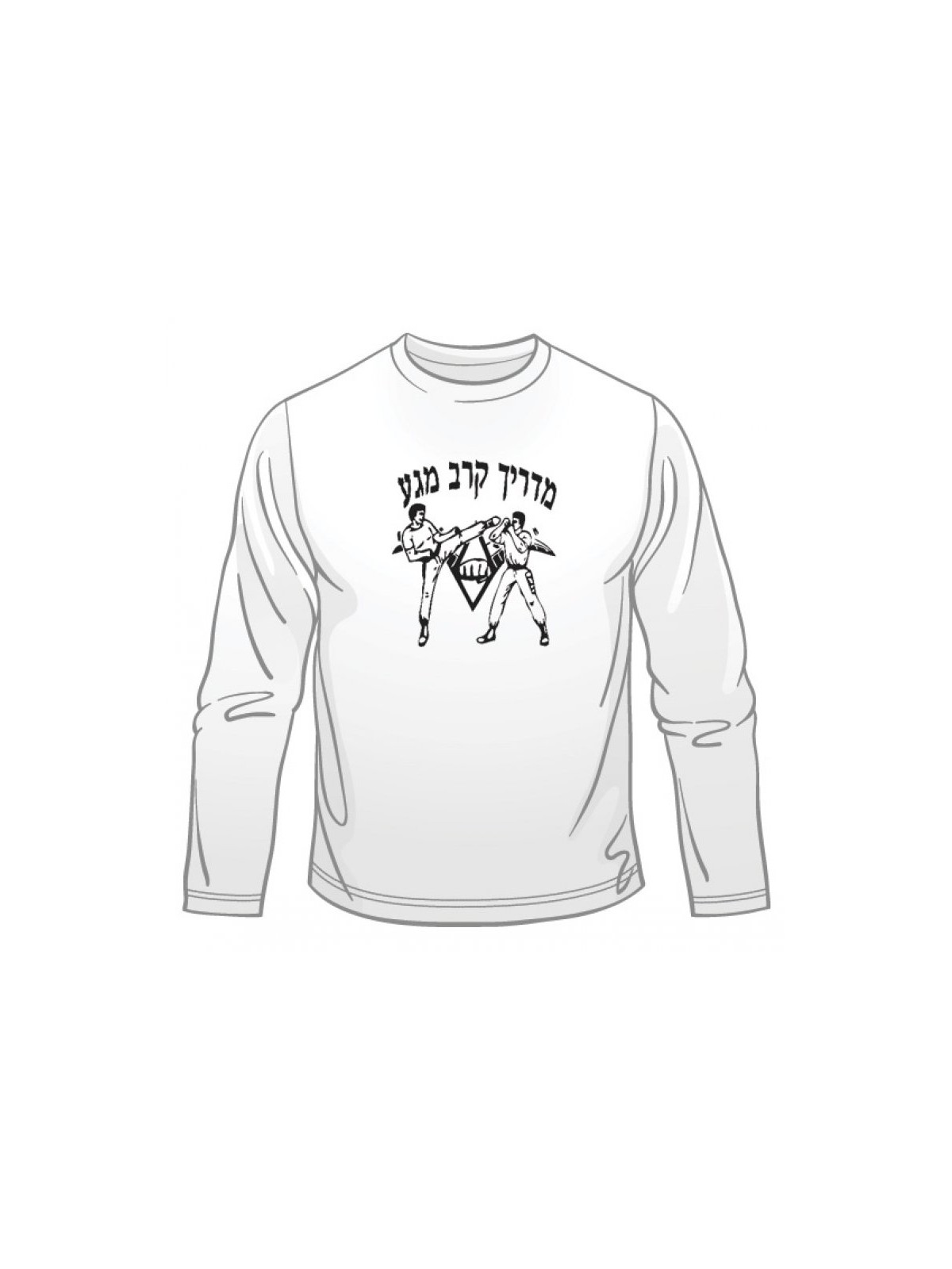 Krav Maga Instructeur d’arts martiaux T-shirt à manches longues | Krav-Maga