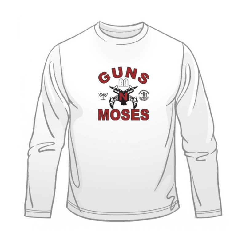 Guns n Moses Long Sleeved T Shirt | Jewish T-Shirts