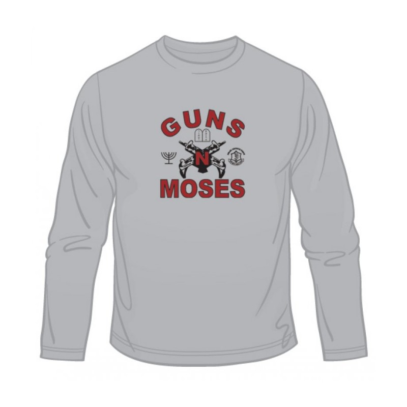 Guns n Moses Long Sleeved T Shirt | Jewish T-Shirts