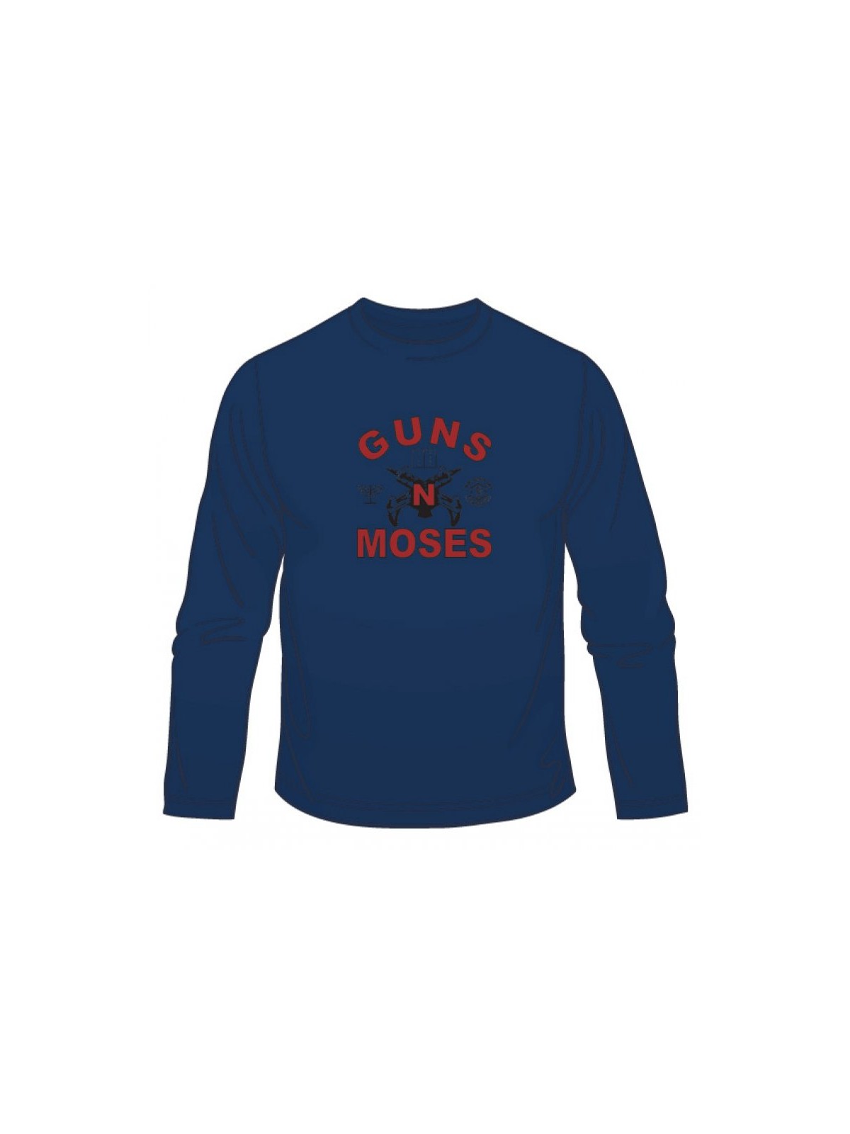 Guns n Moses Long Sleeved T Shirt | Jewish T-Shirts
